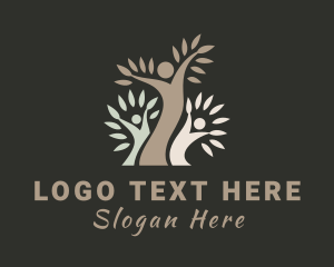 Environmental - Wellness Family Tree logo design