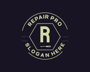 Hipster Industrial Fix logo design