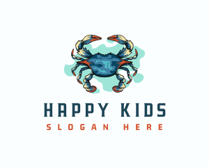 Maryland Crab Crustacean Logo