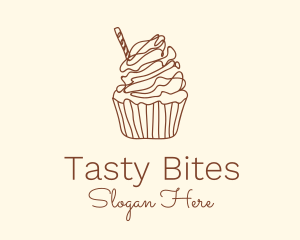 Delicious - Delicious Chocolate Cupcake logo design