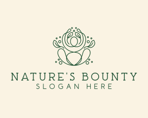 Natural Wellness Yoga  logo design