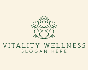 Natural Wellness Yoga  logo design