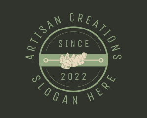 Artisan Ginger Spice Badge  logo design