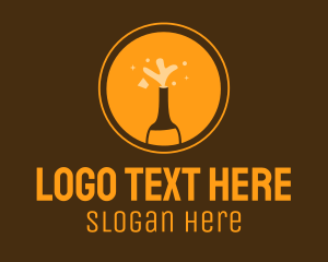 Tavern - Orange Beer Bottle logo design