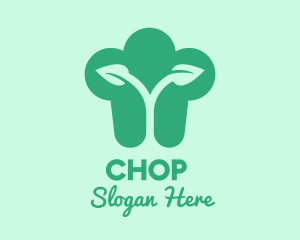 Vegan - Organic Chef Hat logo design