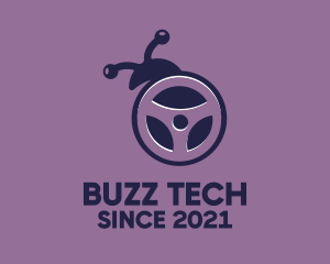 Bug - Steering Wheel Bug logo design