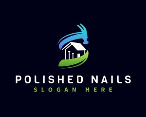 Hammer Nail Construction logo design