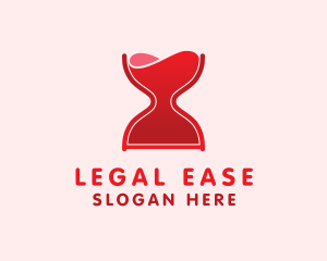 Hourglass Wine Glass  Logo