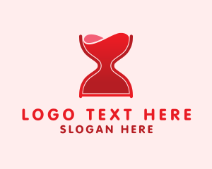 Hourglass Wine Glass  Logo