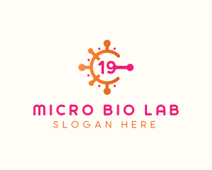 Microbiologist - Covid Virus Germ logo design