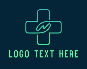 Cross - Medical Hand Cross logo design