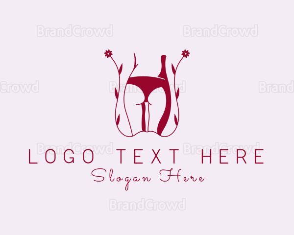 Woman Bikini Underwear Logo