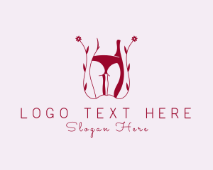 Strip Club - Woman Bikini Underwear logo design