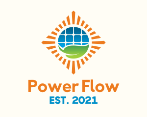 Solar Power Nature Conservation logo design