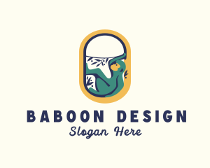 Baboon - Monkey Wildlife Jungle logo design