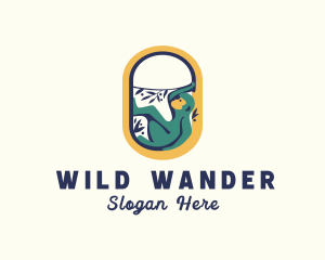 Monkey Wildlife Jungle logo design