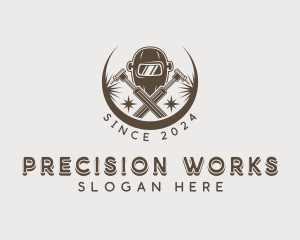 Welder Steelworks Machinist logo design