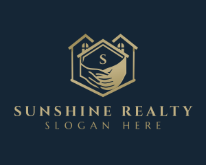 House Realty Handshake logo design