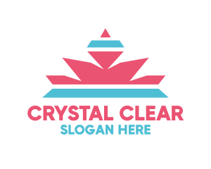 Crystal - Crystal Diamond Crown logo design