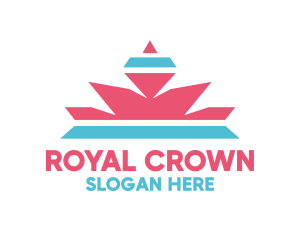 Coronation - Crystal Diamond Crown logo design