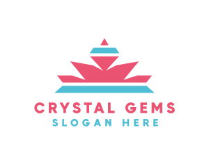 Crystal Diamond Crown logo design