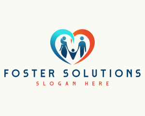 Heart Family Parenting logo design