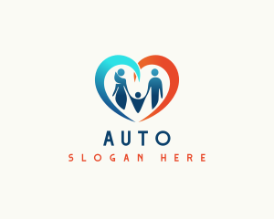 Adoption - Heart Family Parenting logo design