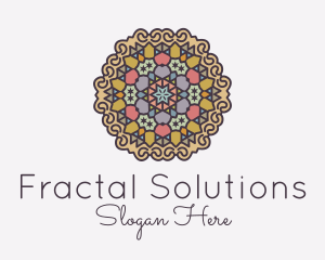 Fractal - Intricate Mandala Art logo design