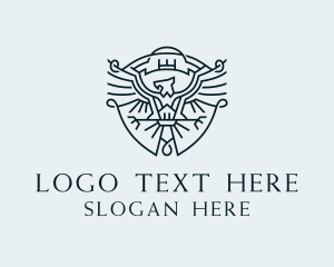 Exclusive - Blue Eagle Premium Brand logo design