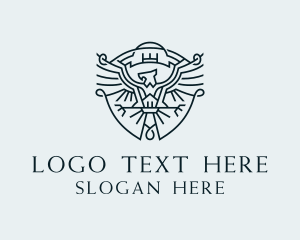 Aviation - Blue Eagle Premium Brand logo design