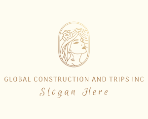 Elegant - Golden Elegant Woman logo design