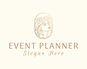 Elegant - Golden Elegant Woman logo design