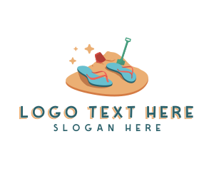 Fashion - Outdoor Beach Slippers logo design