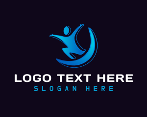 School - Human Community Organization logo design