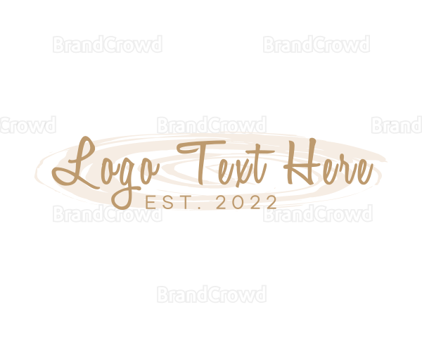 Feminine Business Script Logo