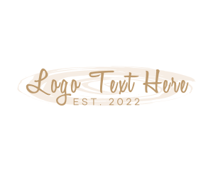 High End - Feminine Business Script logo design