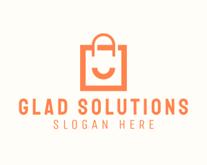 Glad - Smile Shopping Bag logo design