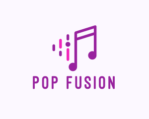 Pop - Music Note DIal logo design