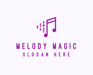 Singer - Music Note DIal logo design