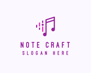 Note - Music Note DIal logo design