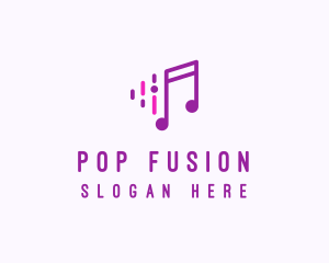 Pop - Music Note DIal logo design