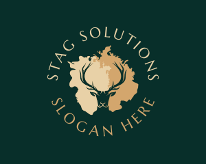 Stag - Stag Deer Horn logo design