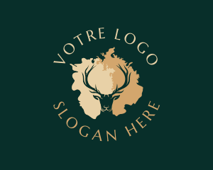 Stag - Stag Deer Horn logo design