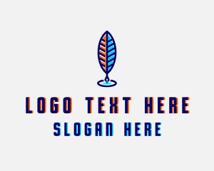 Blog - Feather Pen Quill logo design