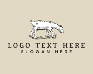 Goat - Goat Livestock Farm logo design