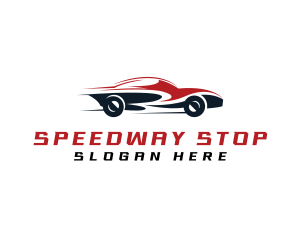 Pitstop - Car Racing Speed logo design