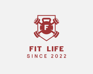 Weights Fitness Gym  logo design