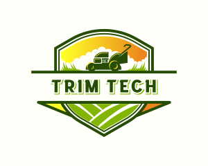 Trim - Lawn Mower Horticulture logo design