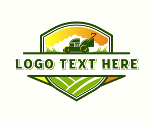 Agriculture - Lawn Mower Horticulture logo design