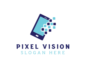 Pixel Mobile App logo design